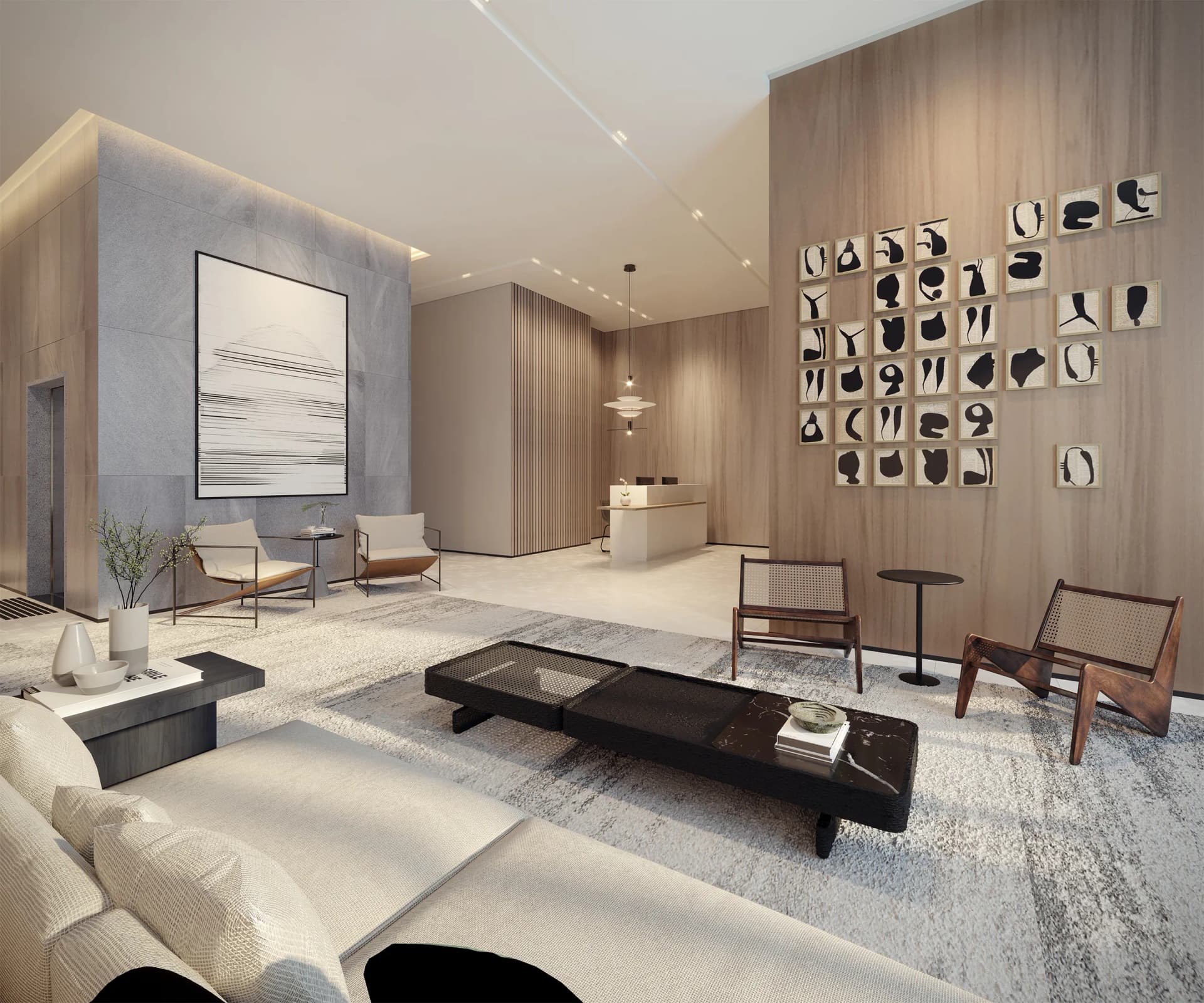 Perspectiva Ilustrada do Lobby
